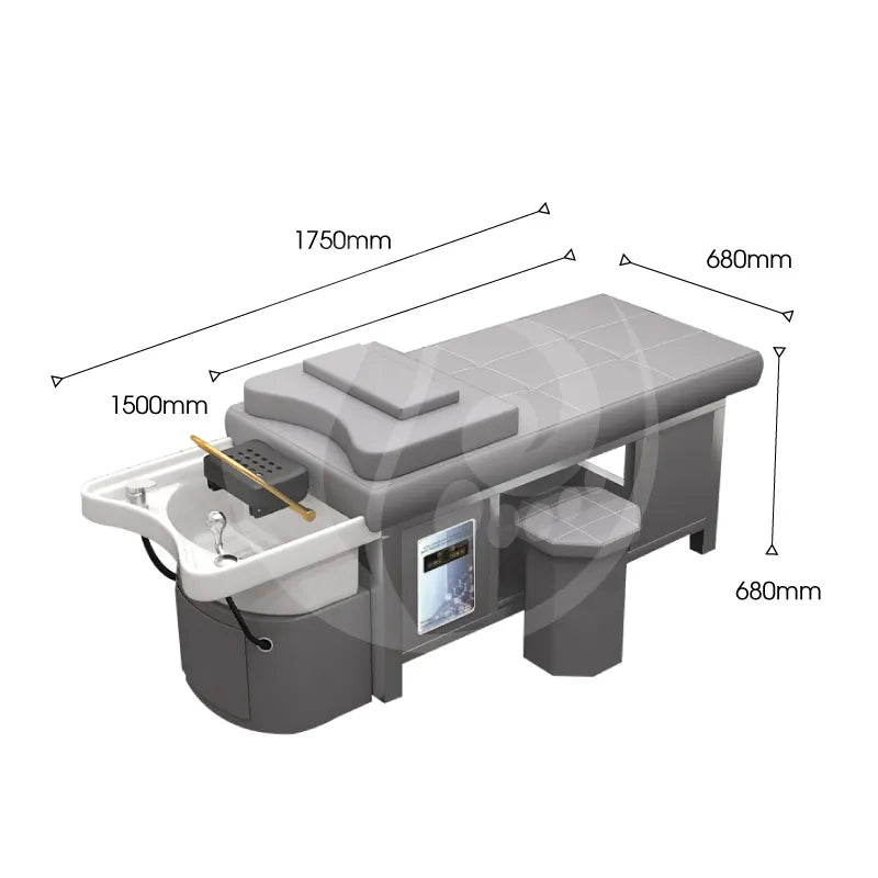 DR Custom Water Therapy Head Spa Bed with Water Cycling System for Hair Salon